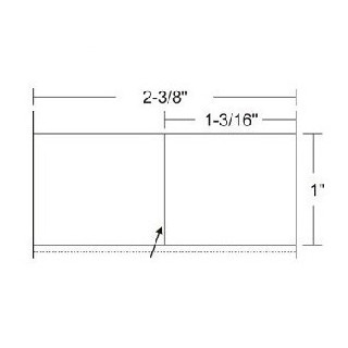 10005848 - Zebra Etiquetas 2.38" x 1" Z-SELECT 4000T