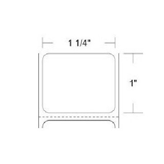 Rollos Zebra 10009523 - Etiquetas 1.25" x 1" Z-SELECT 4000T | c3mayorista.com