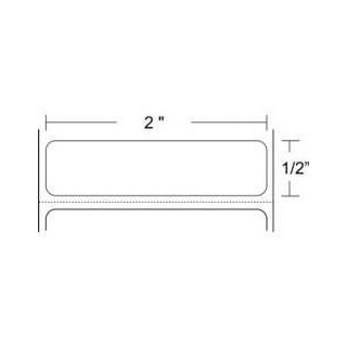 18943 - Zebra Etiquetas 2" x 0.50" Z-ULTIMATE 3000T blanco