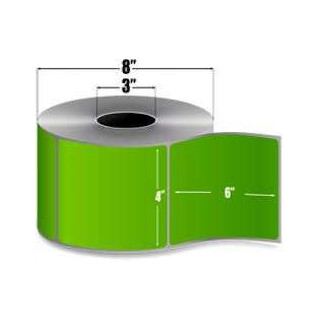 Zebra 10006208-2 etiquetas 4" x 6" Z-PERFORM 2000T Verde