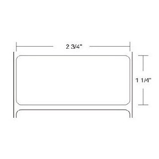 72282 - Zebra Etiquetas 2.75" x 1.25" Z-SELECT 4000T