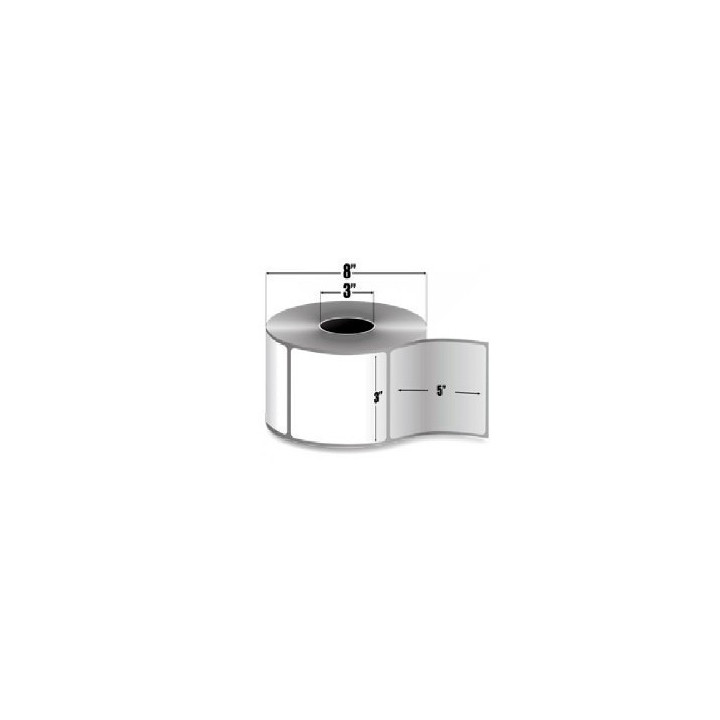 ZEBRA 97477 | Rollo de Etiquetas Industriales Z-Select 4000T All-Temp (3" x 5")