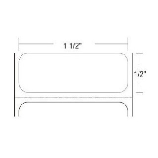 Zebra 10008511 etiquetas 1.5" x 0.50" Z-ULTIMATE 2000T