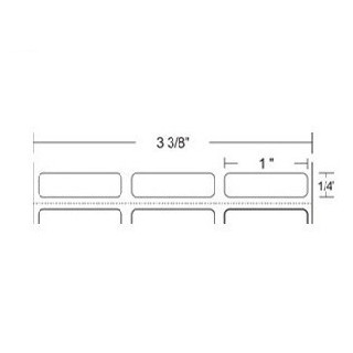 10011974 - Zebra Etiquetas 1" x 0.25" Z-ULTIMATE 2000T