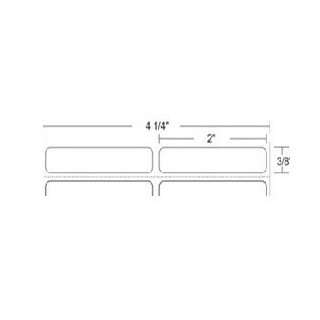 10011984 - Zebra Etiquetas 2" x 0.375" Z-ULTIMATE 2000T