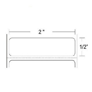 10011985 - Zebra Etiquetas 2" x 0.50" Z-ULTIMATE 2000T