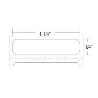 10011692 - Zebra 1.25" x 0.25" Z-ULTIMATE 3000T Rollo de Etiquetas
