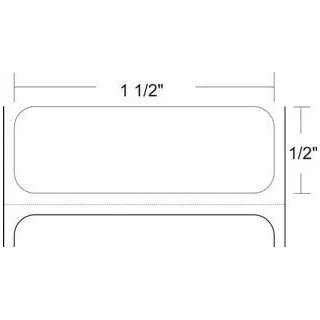10011693 - Zebra Etiquetas 1.5" x 0.50" Z-ULTIMATE 3000T