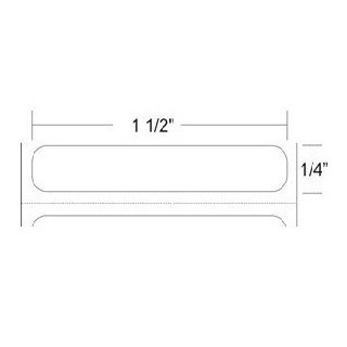 10008529 - Zebra Etiquetas 1.50" x 0.25" Z-SUPREME 4000T