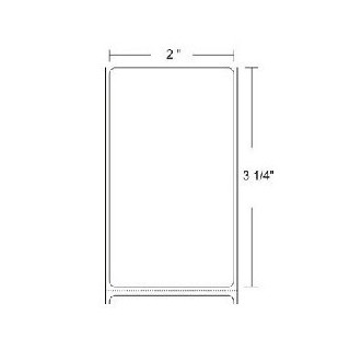10011993 - Zebra Etiquetas 3.25" x 2" POLYPRO 3000T