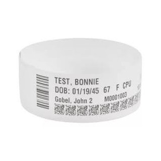 Zebra 10006995K Cartucho de Brazaletes Blancos