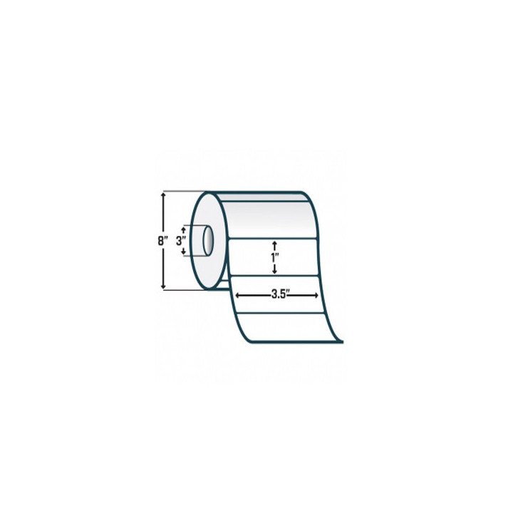 Zebra 10010243 ZPerform 2000T Medida 3.5" x 1"